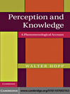 Perception and Knowledge (eBook): A Phenomenological Account